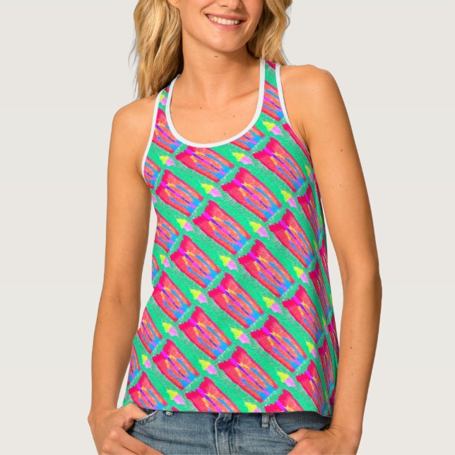 Rugs and Rags abstract pure art supreme            Tank Top (Front)
