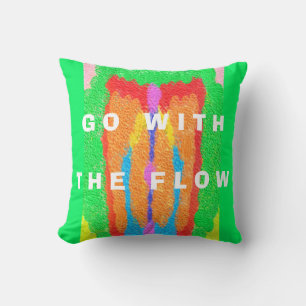 Rugs and Rags abstract pure art supreme Throw Pillow