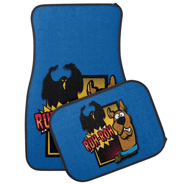 Ruh-Roh Scooby-Doo and a Ghost Car Floor Mat (Set)