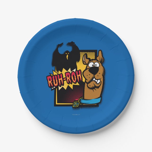 Ruh-Roh Scooby-Doo and a Ghost Paper Plates (Front)