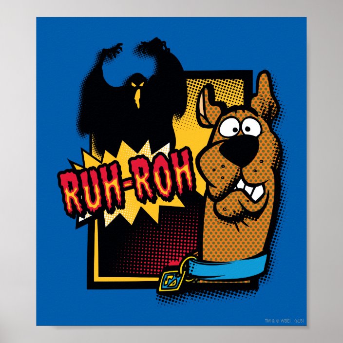 Ruh Roh Scooby Doo And A Ghost Poster Zazzle Com