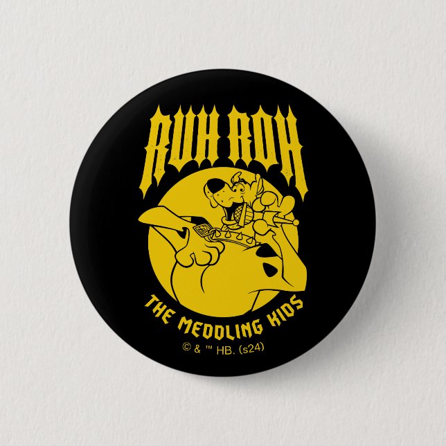 Ruh Roh Scooby-Doo The Meddling Kids Icon Button (Front)