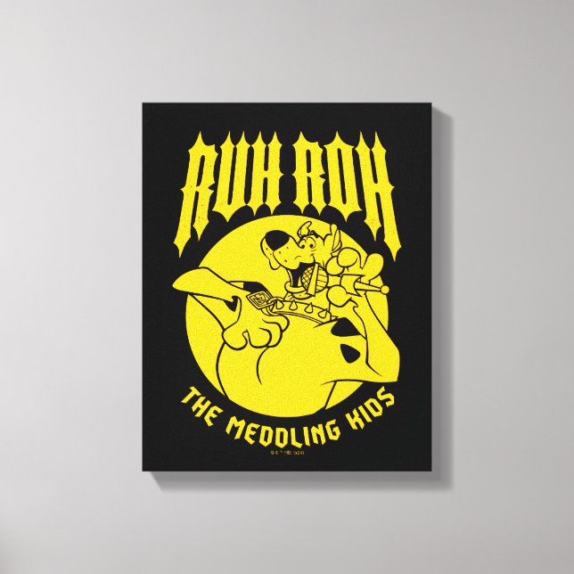 Ruh Roh Scooby-Doo The Meddling Kids Icon Canvas Print (Front)