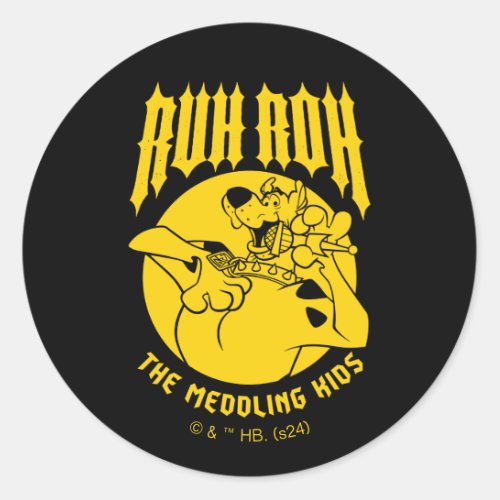 Ruh Roh Scooby_Doo The Meddling Kids Icon Classic Round Sticker