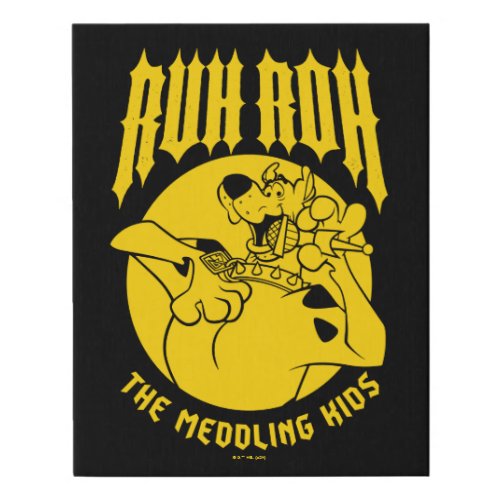 Ruh Roh Scooby_Doo The Meddling Kids Icon Faux Canvas Print