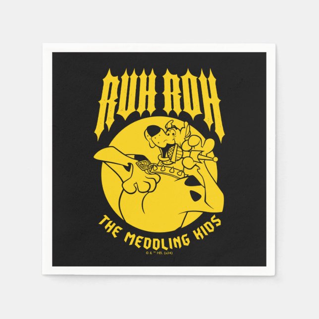 Ruh Roh Scooby-Doo The Meddling Kids Icon Napkins (Front)