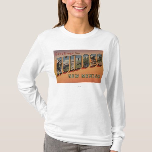 Ruidoso New Mexico _ Large Letter Scenes T_Shirt