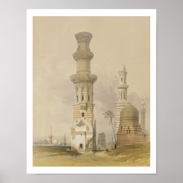 Ruined Mosques in the Desert, west of the Citadel, Poster (Front)