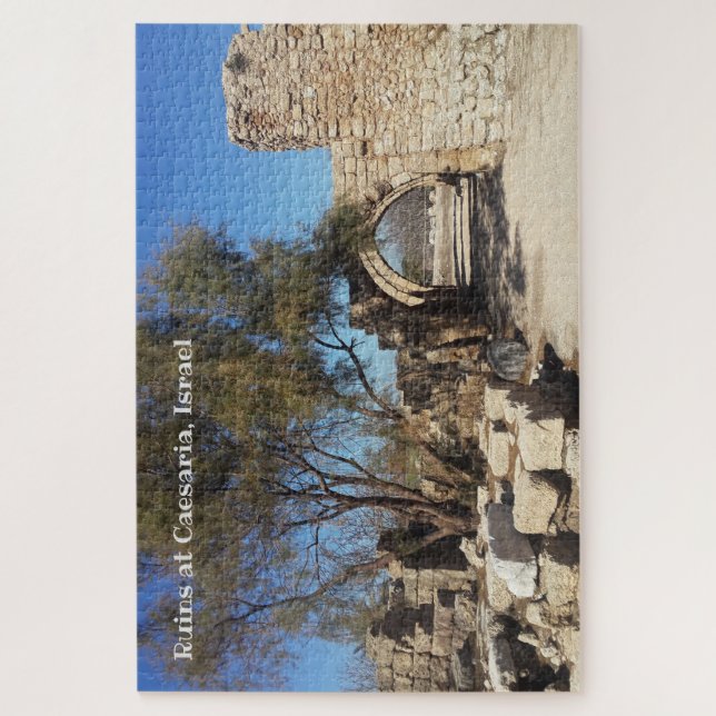 Ruins at Caesaria, Israel Jigsaw Puzzle (Vertical)
