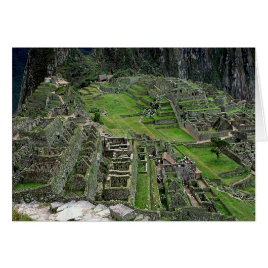 Ruins at Machu Picchu Cards (Front Horizontal)