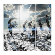 Ruins Beneath a Synthetic Sky