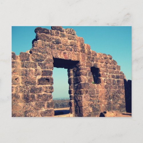 Ruins in Aguada Fort Goa India Postcard