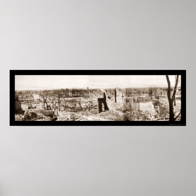 Ruins in Chelsea Mass Photo 1908 Poster (Front)