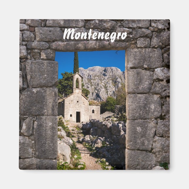 Ruins in Kotor, Montenegro Magnet (Front)