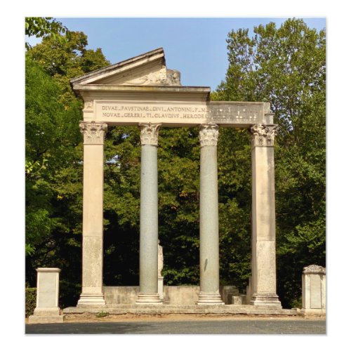 Ruins in Villa Borghese Gardens _ Rome Italy Photo Print