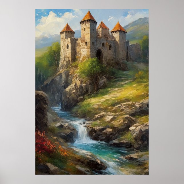 Ruins of a Medieval Castle Poster (Front)