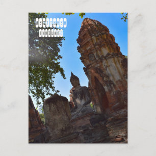 Ruins of Ayutthaya Kingdom Postcard