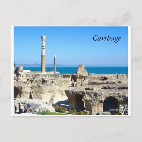 Ruins of Carthage II postcard