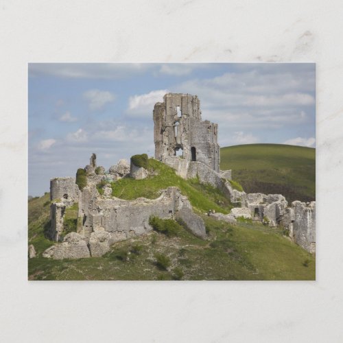 Ruins of Corfe Castle near Wareham Dorset Postcard
