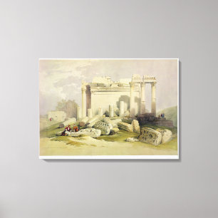 Ruins of the Eastern Portico of the Temple of Baal Canvas Print