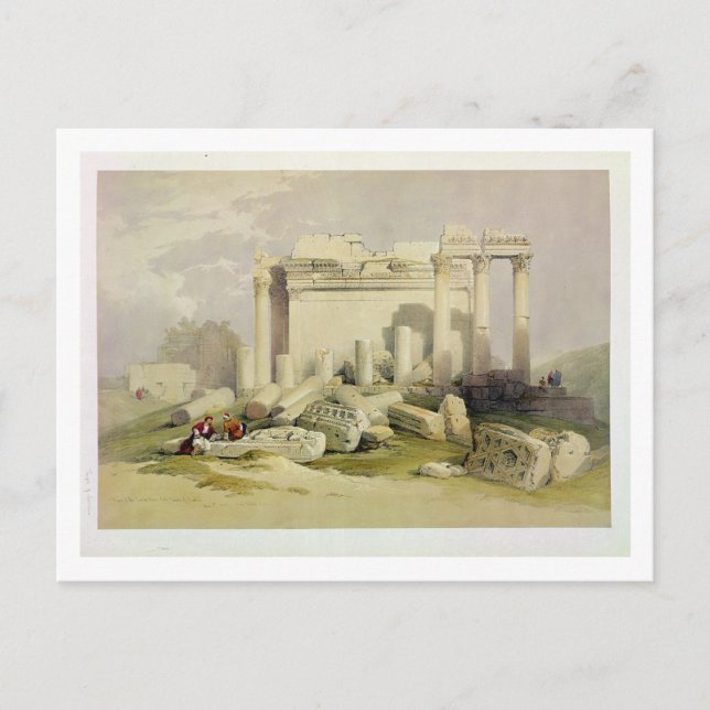 Ruins of the Eastern Portico of the Temple of Baal Postcard (Front)