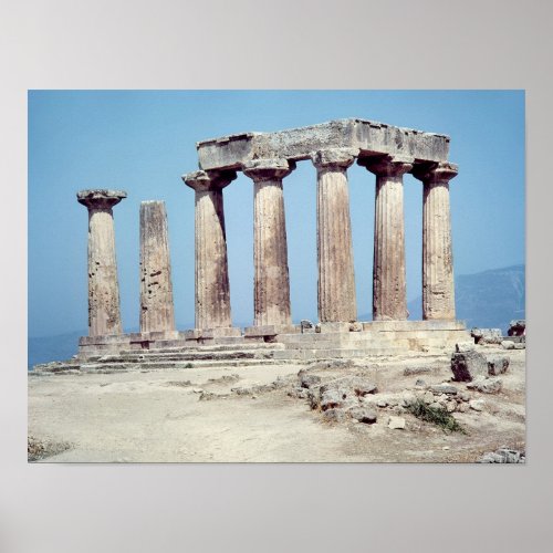 Ruins of the Temple of Apollo c550 BC Poster