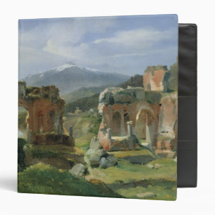 Ruins of the Theatre at Taormina 3 Ring Binder