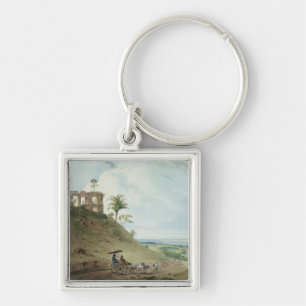 Ruins on Pir Pihar, near Monghy, Bihar, 1790 (w/c Keychain