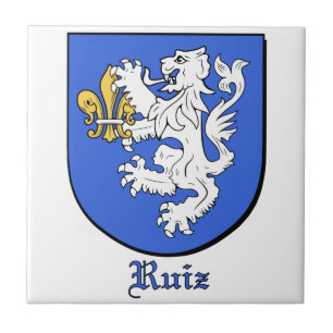 Ruiz Family Shield Decorative Tile