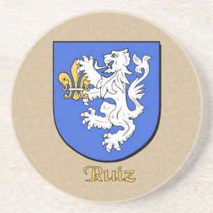 Ruiz Heraldic Shield Coaster