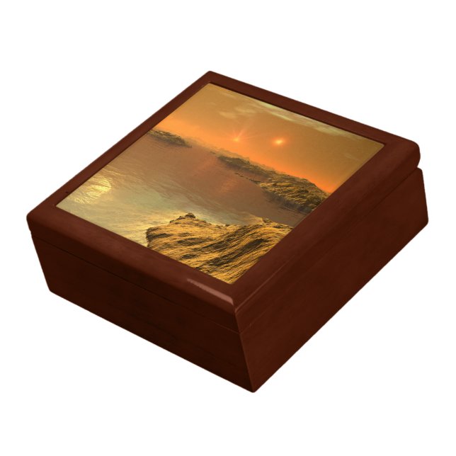 Rujjipet Shoreline Alien Landscape Keepsake Box (Side)