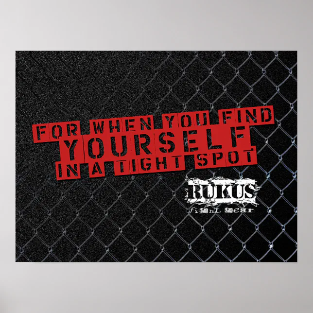 Torched Rukus RUKUS Fight Gear Poster | Zazzle