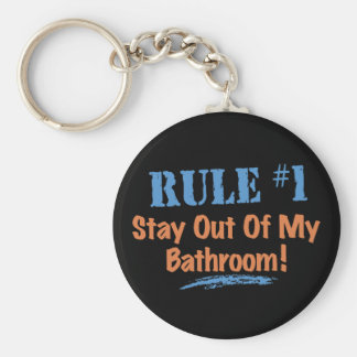 Bathroom Keychain stay out keychains | zazzle Bathroom Keychain stay out keychains | zazzle