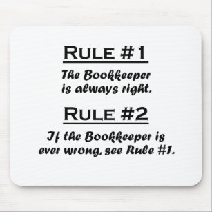 Rule Bookkeeper Mouse Pad