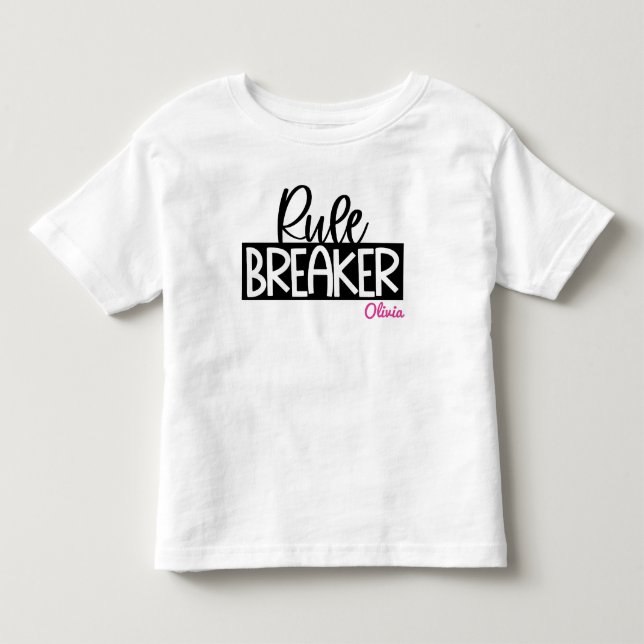 Rule Breaker Mother's Day Matching Toddler T-shirt (Front)