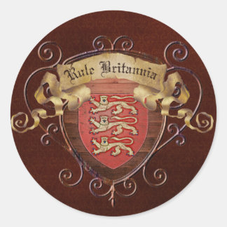Rule Britannia Classic Round Sticker