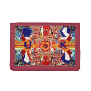 Rule Britannia Victorian fantasy & Your letters Trifold Wallet