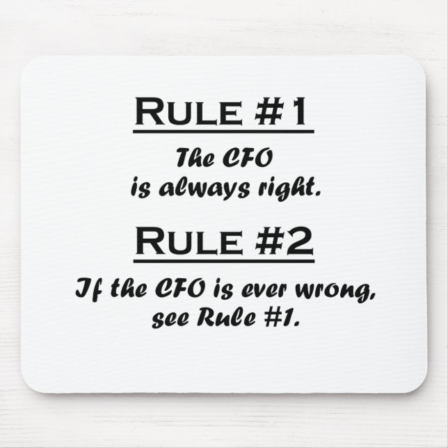Rule CFO Mouse Pad (Front)