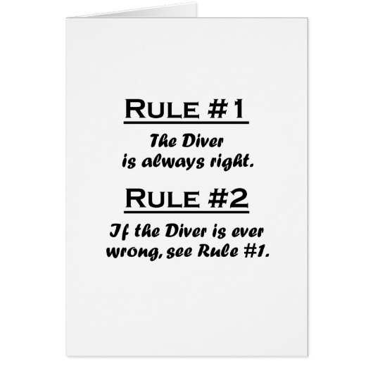 Rule Diver (Front)