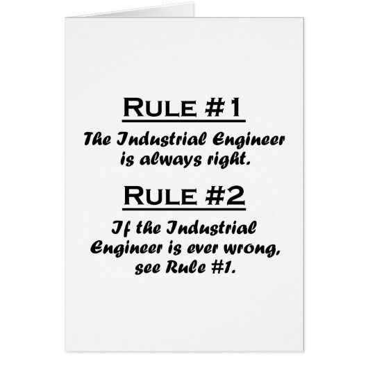 Rule Industrial Engineer Cards (Front)