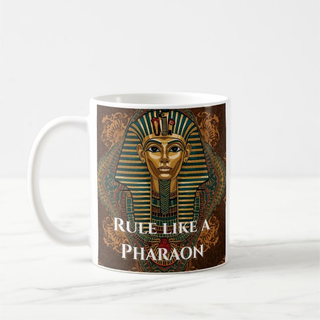 Rule Like a Pharaoh Mug – Ancient Egyptian Pharaoh (Left)