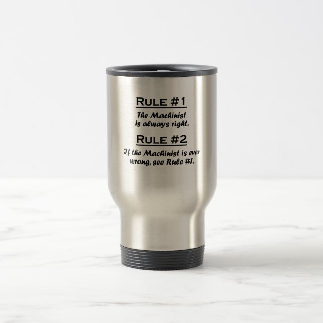 Rule Machinist Travel Mug (Center)