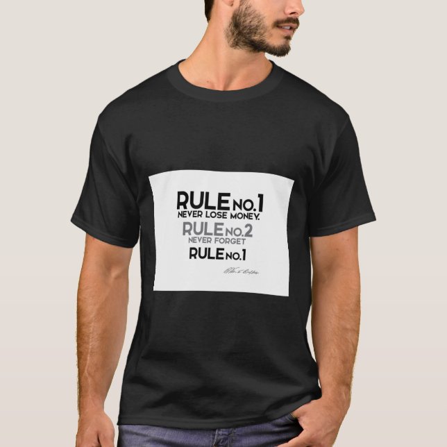 rule no.1 - never lose money - warren buffett Clas T-Shirt (Front)