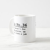 Rule No. 36 Coffee Mug (Front Left)