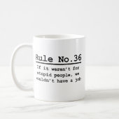 Rule No. 36 Coffee Mug (Left)