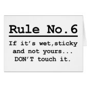 Rule No. 6 (Front Horizontal)