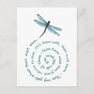 Rule of 3 - Witch's law -Wiccan Rede Postcard