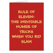RULE OF ELEVEN - BLANK CARD (Front)