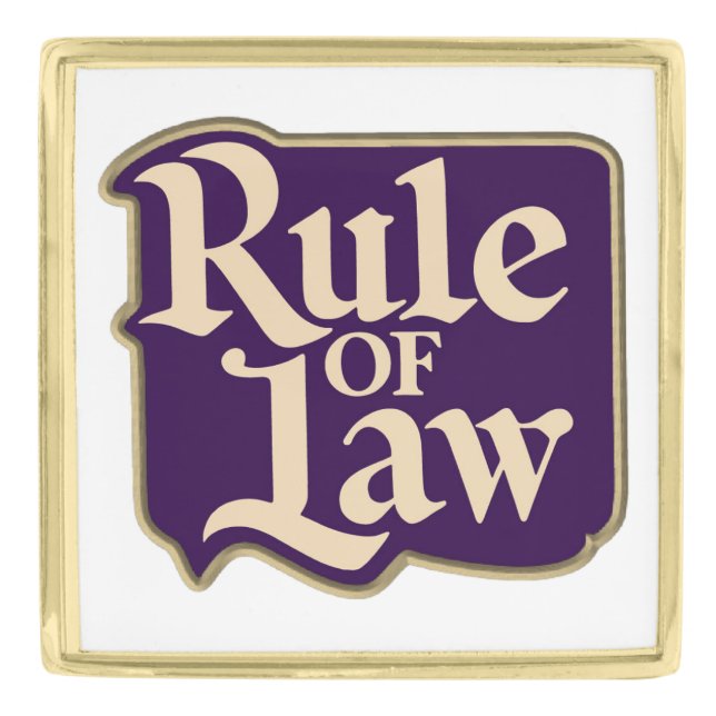 Rule of Law Lapel Pin (Front)