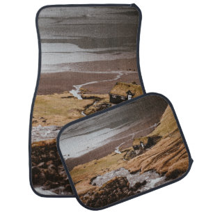 RULE OF THIRDS PHOTOGRAPHY OF HOUSE ON MOUNTAIN CAR FLOOR MAT